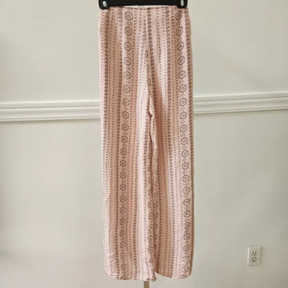 Forever 21 Women's Cover Up Summer Pants, Tie Front Size M
